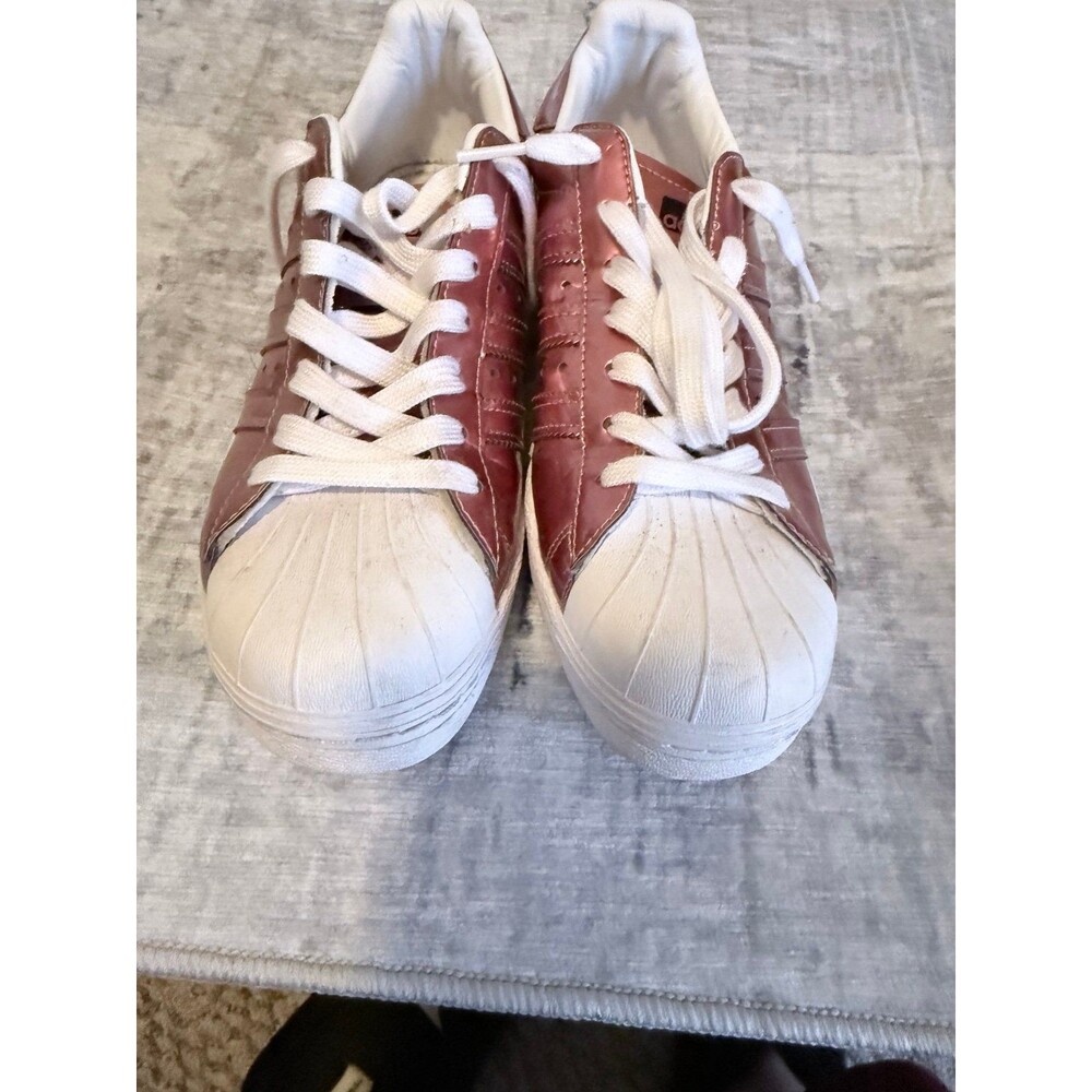 Rose gold metallic Adidas